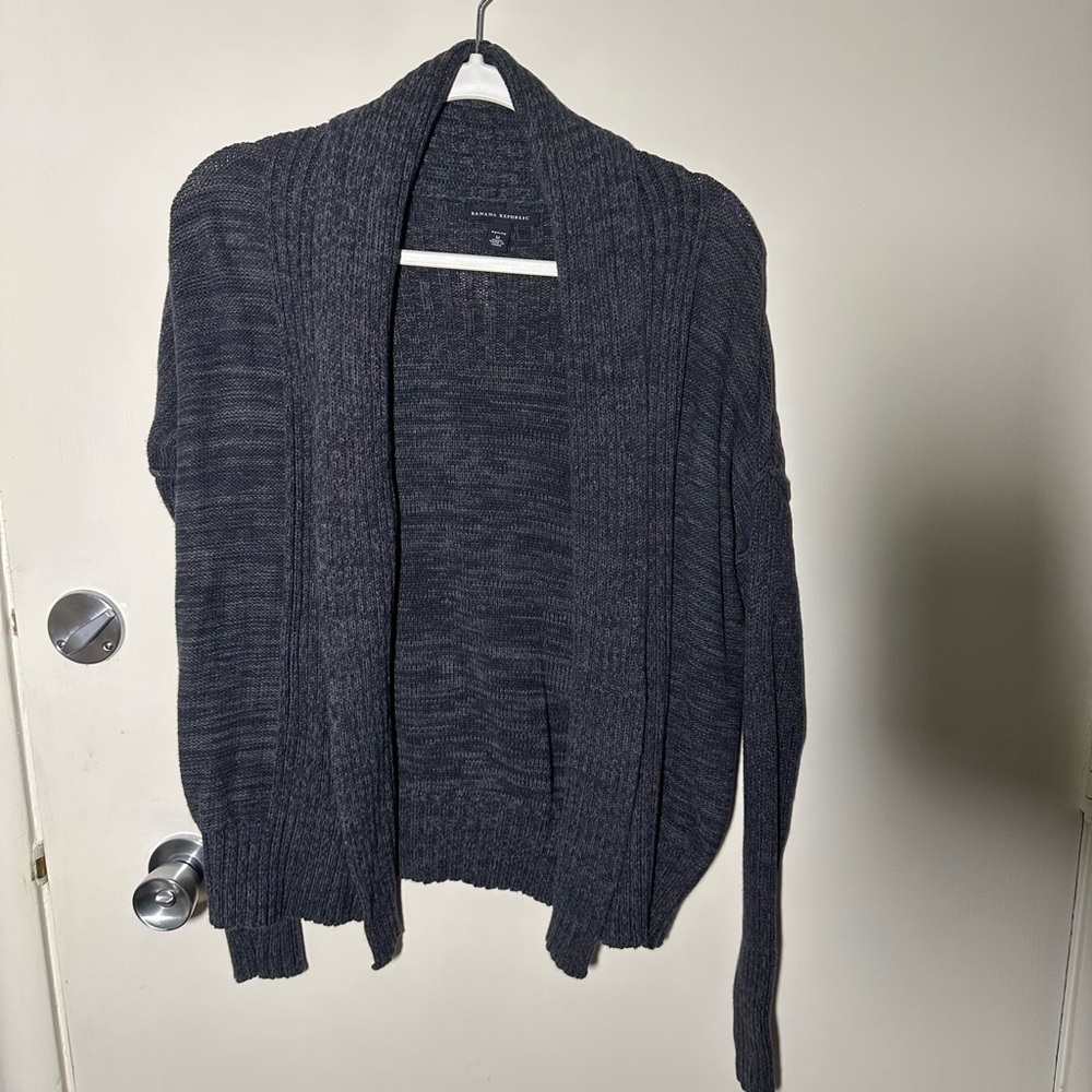 Banana Republic Dark Gray Cardigan Sweater